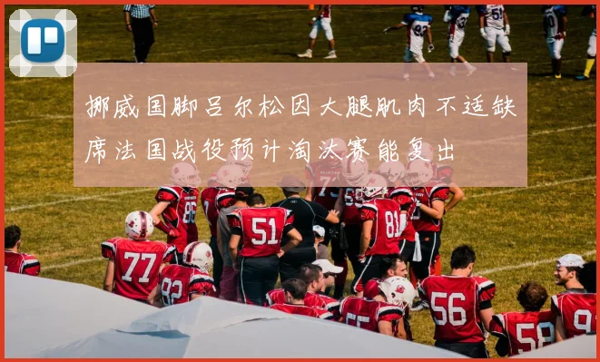 挪威国脚吕尔松因大腿肌肉不适缺席法国战役预计淘汰赛能复出